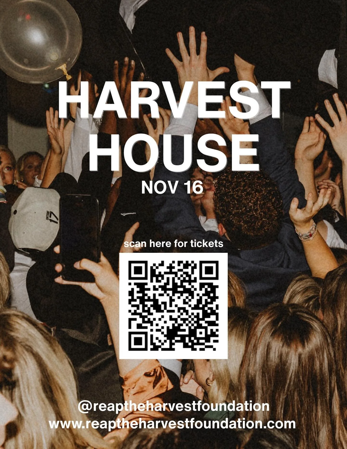 HARVEST HOUSE 
The countdown is on. Mark your calendars for Nov 16 because you don&rsquo;t want to miss this one. Tickets are live &mdash; scan the code or click the link in our bio to get yours. Stay tuned for the location drop... it&rsquo;s going t