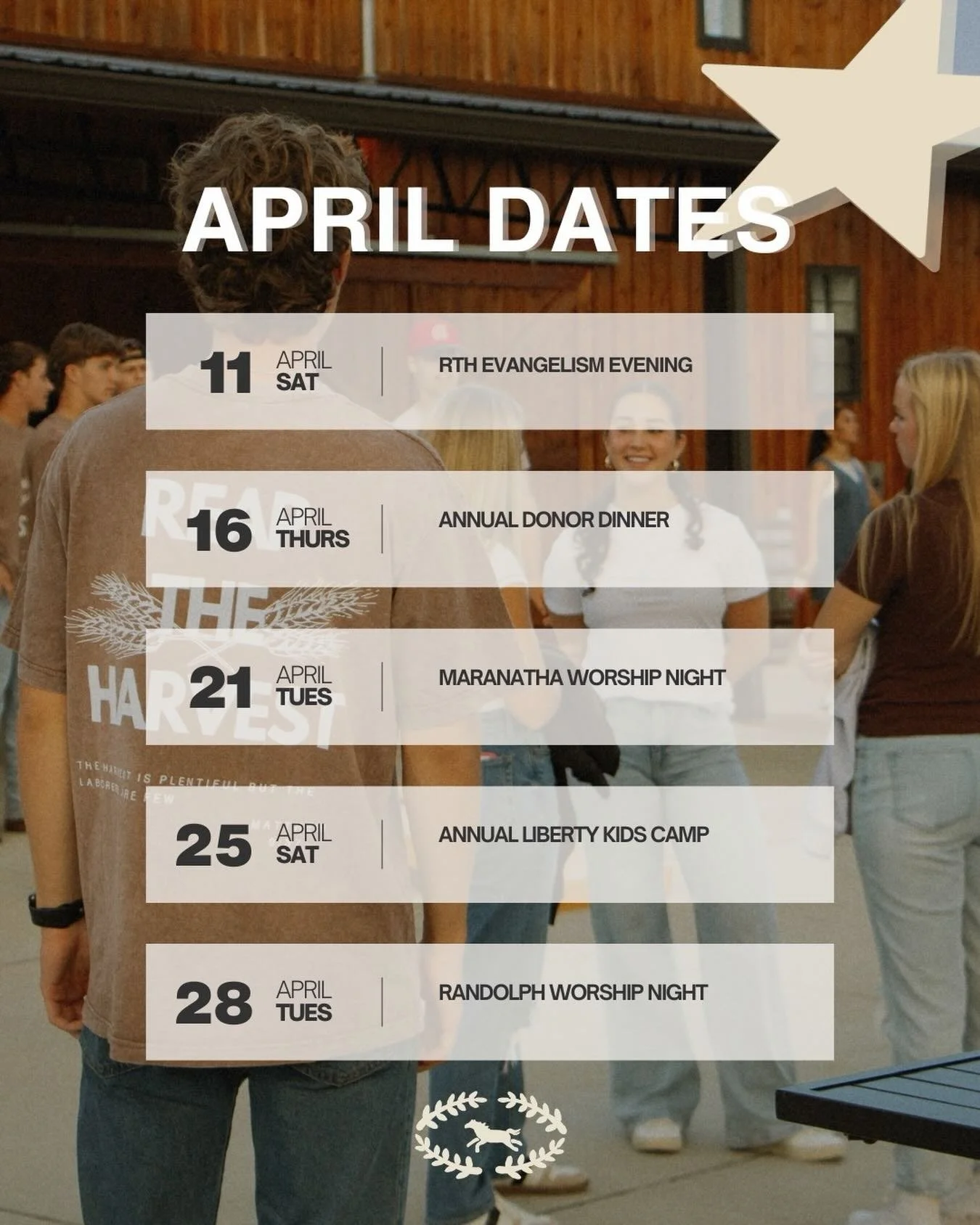 UPDATED!!

We have a lot in store this upcoming month&hellip;

April 11
April 16
April 21
April 25
April 28

Mark your calendars!!