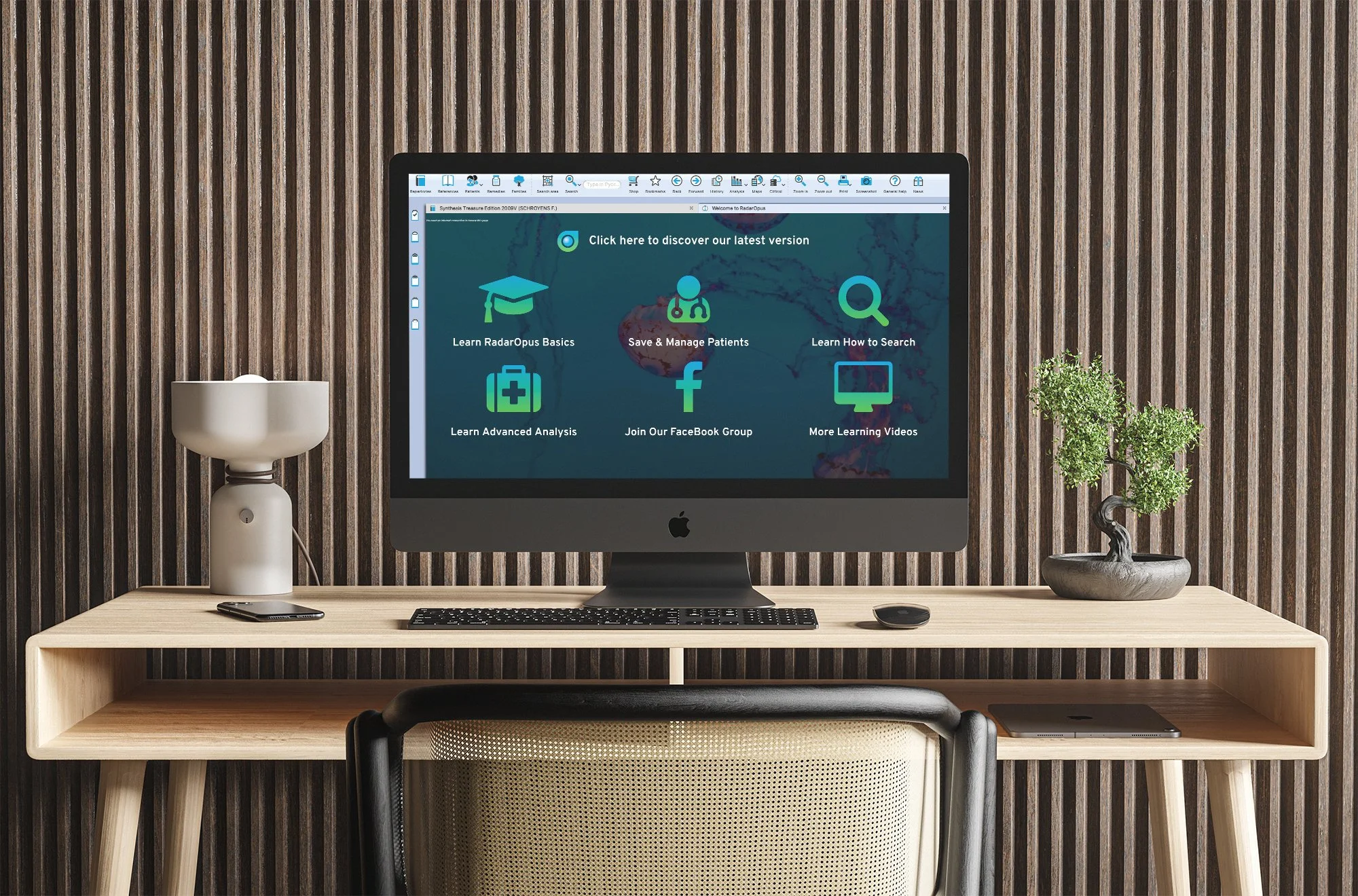 RadarOpus homoeopathic repertory software on laptop
