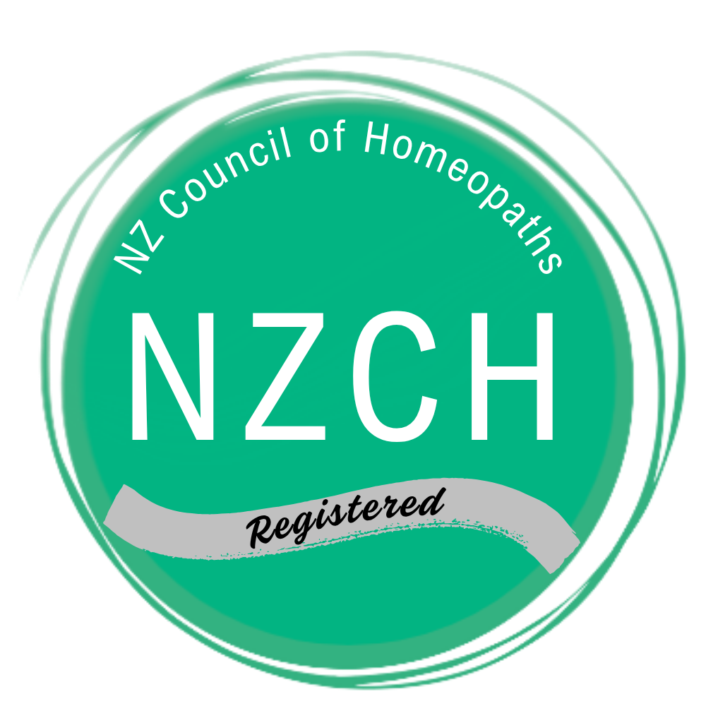 Homeopath Registration Badge from NZCH New Zealand Council of Homeopaths Homeopathy NZ confirming registration of a Homeopath