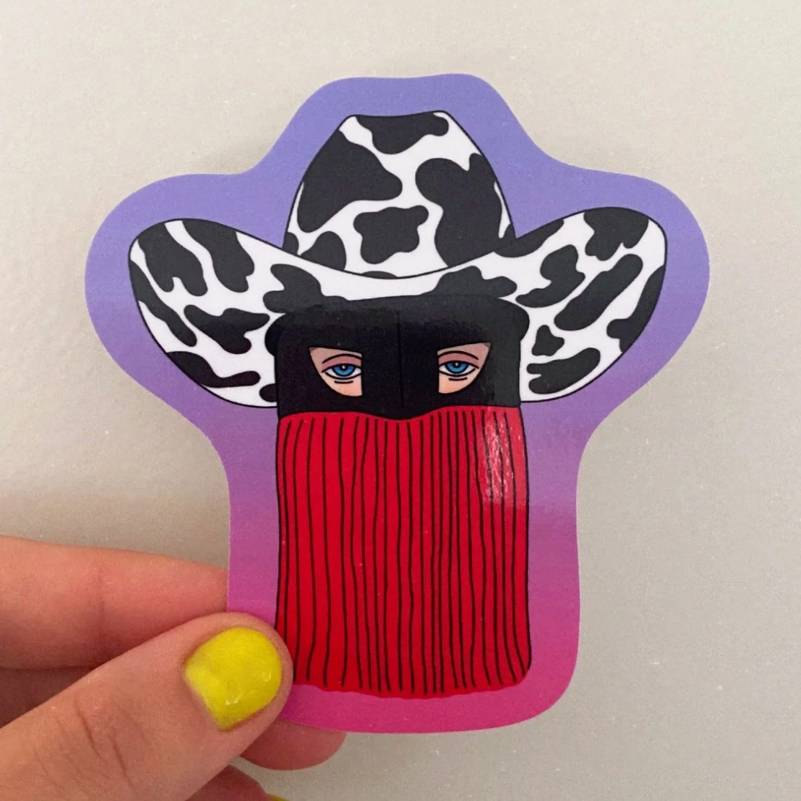 Popcorn Cowboy Sticker