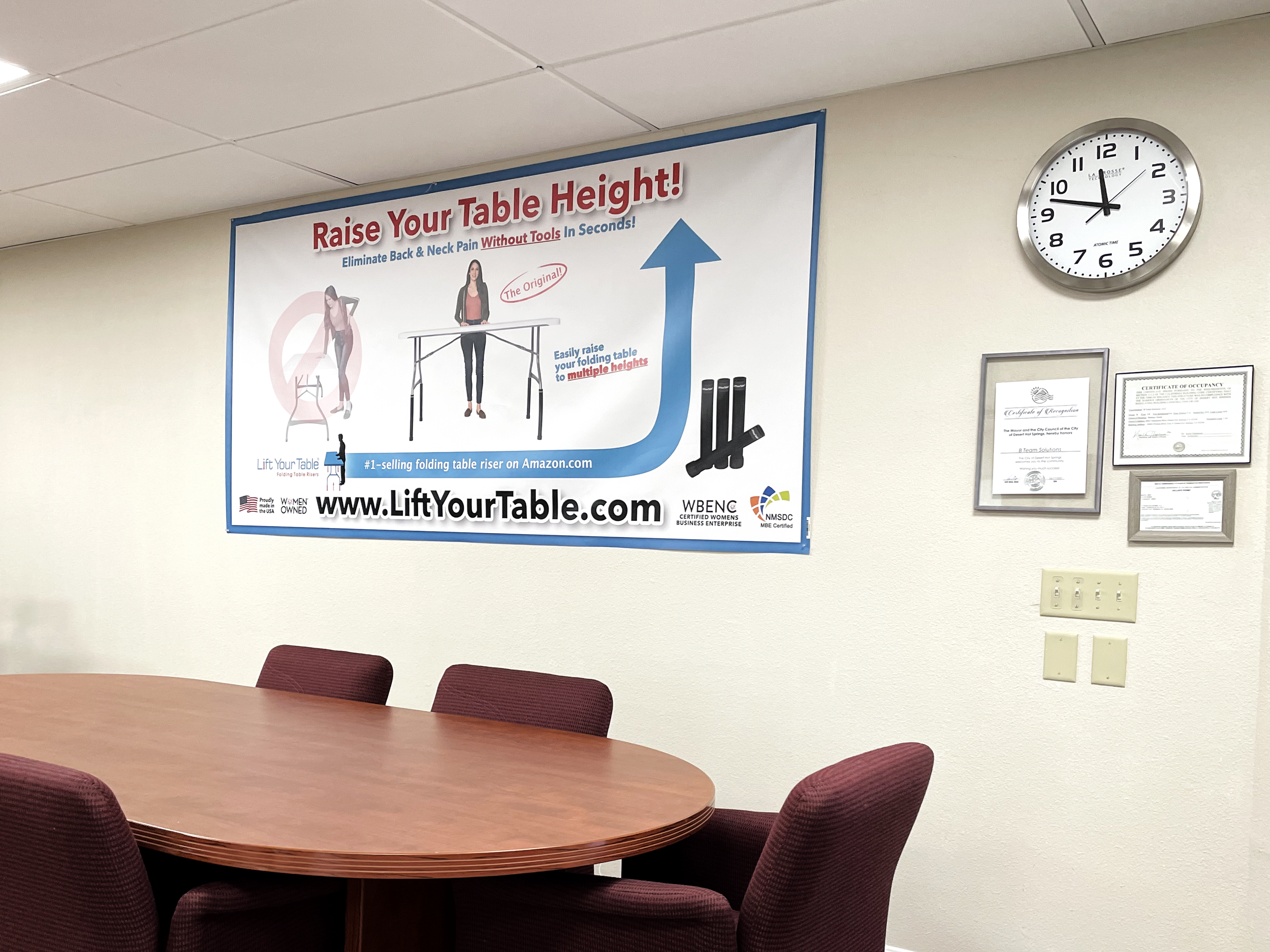 Lift Your Table® Banner