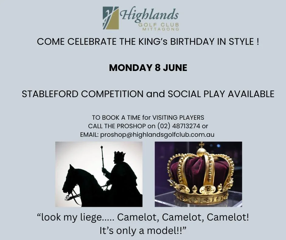 👑 King Charles gets a public holiday&hellip;

The least we can do is honour him by doing what every king would want:

Not working and playing golf. ⛳😂

Whether you&rsquo;re shooting 72 or 102, today you&rsquo;re all golf royalty.

Long live the Kin