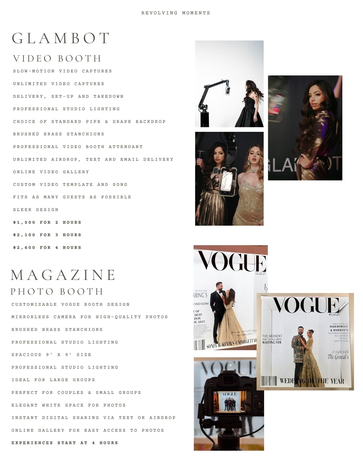 GLAMBOT Video Booth and Magazine Photo Booth