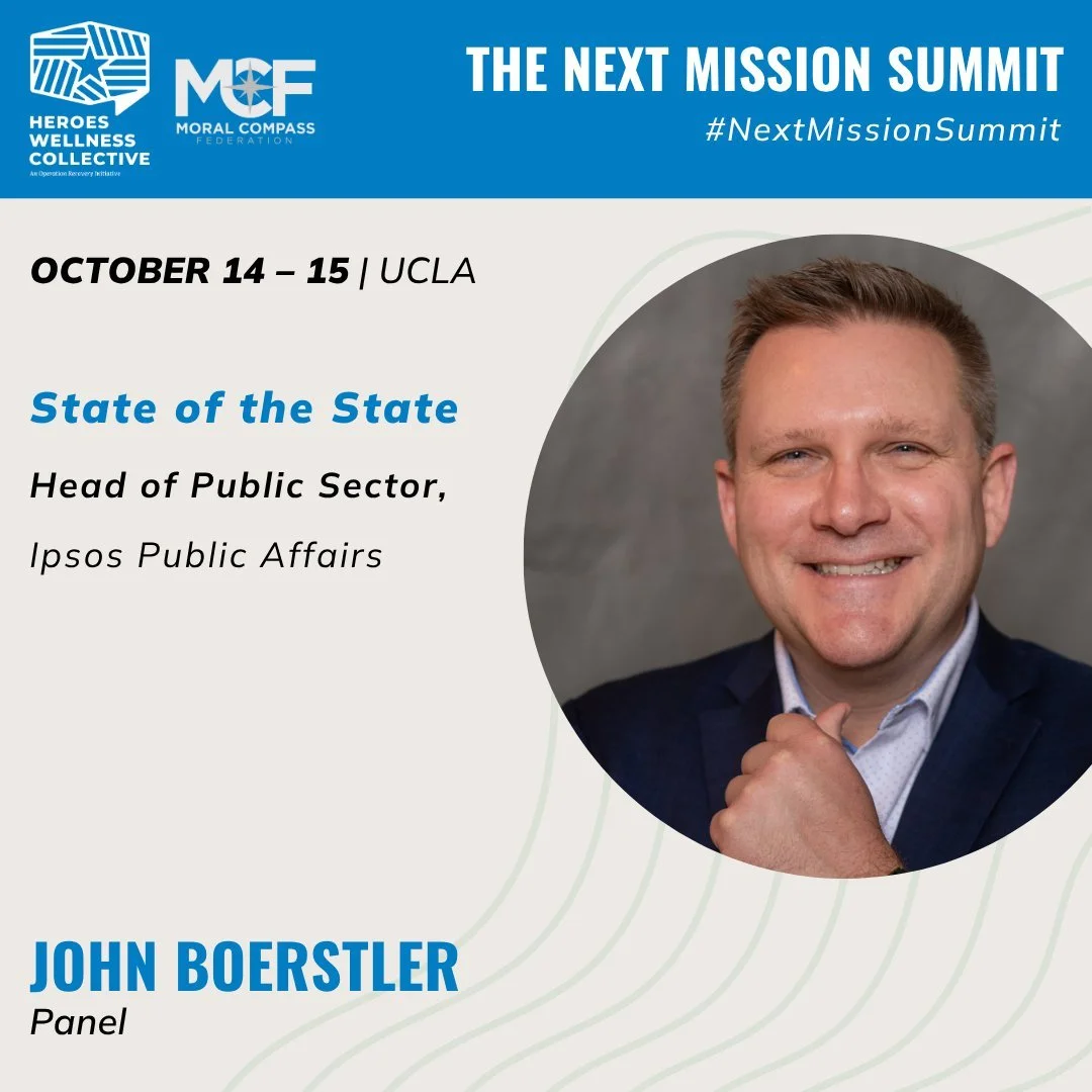 Head of Public Sector at Ipsos and former VA Chief Experience Officer, John is a Marine veteran and global leader in veteran reintegration. He will join the panel “State of the State.”
📅 October 14–15 | UCLA Covel Commons
🔗 Learn