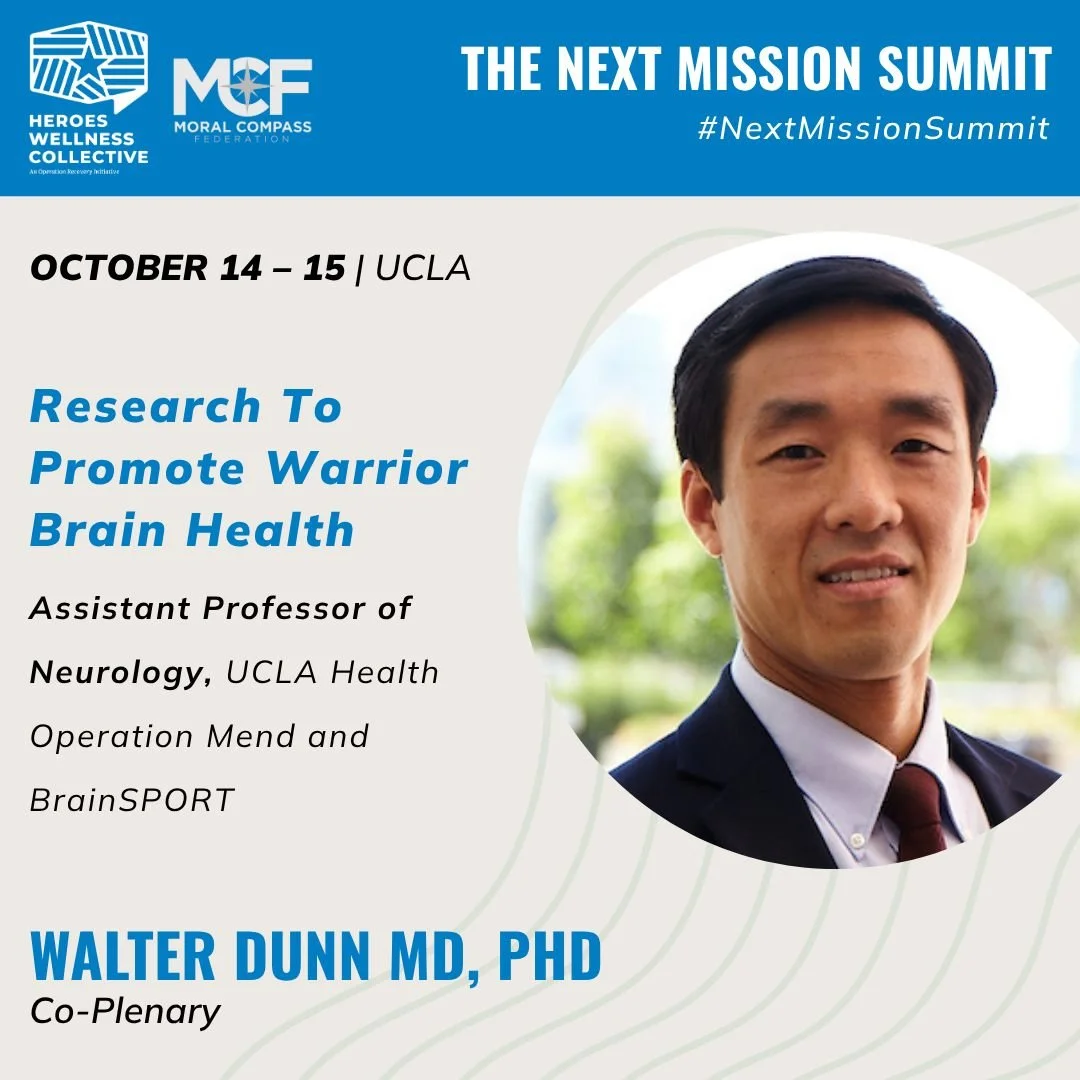 Marine Corps veteran and psychiatrist at UCLA/VA Greater LA, Dr. Dunn is a national leader in interventional psychiatry and psychedelic research. He will co-present “Research to Promote Warrior Brain Health.”
📅 October 14–15 | UCL