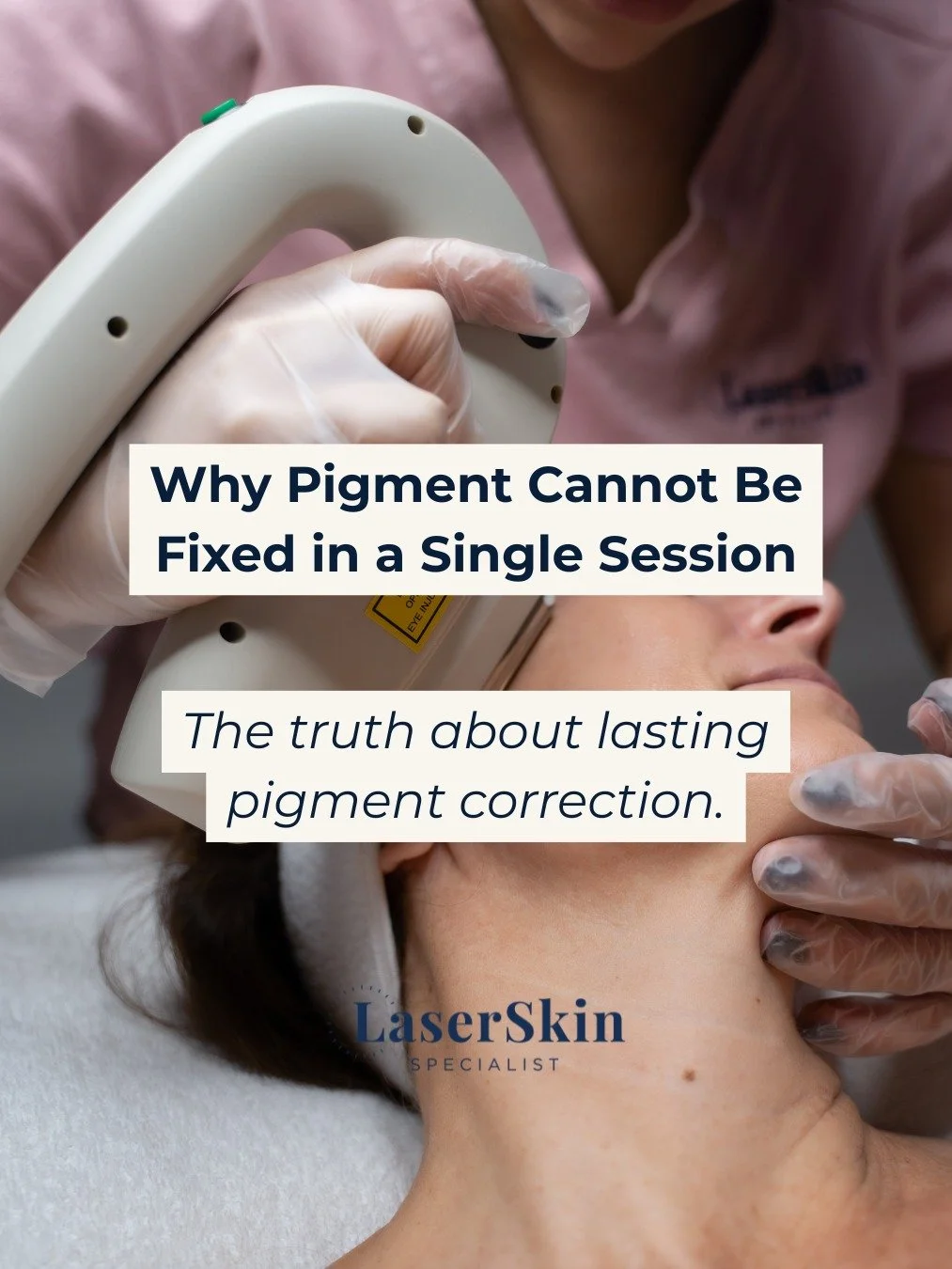 Why pigment cannot be fixed with a single session. The truth about lasting pigment correction. 💡

We know the desire for instant results, especially when it comes to stubborn pigmentation. But here's a crucial truth: pigment is complex, and true, la