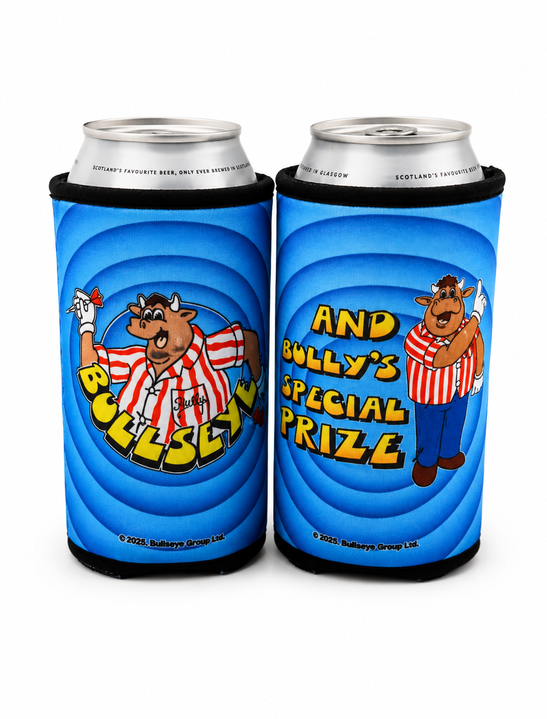 Official Bullseye can coolers