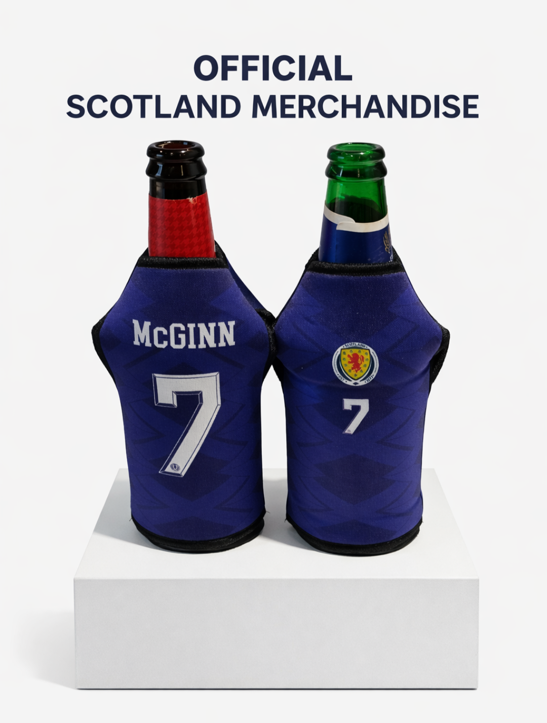 Official John McGinn beer bottle cooler
