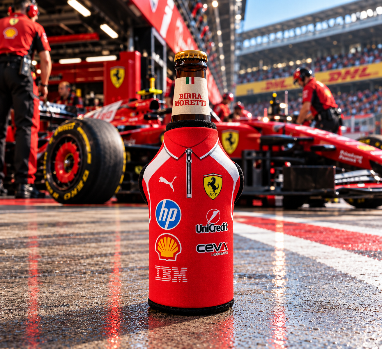 Official Formula 1 Ferrari Beer Bottle Cooler