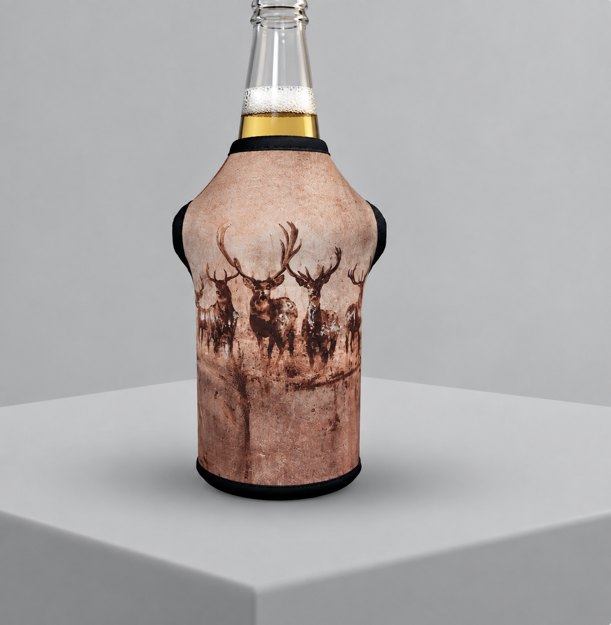 Highland Stag beer bottle cooler