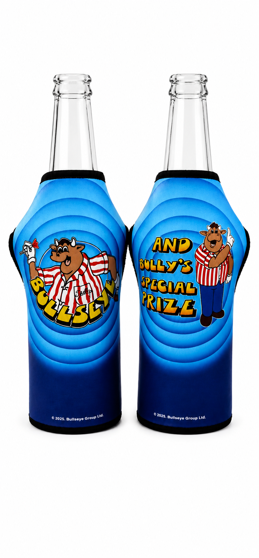 Official Bullseye beer bottle cooler