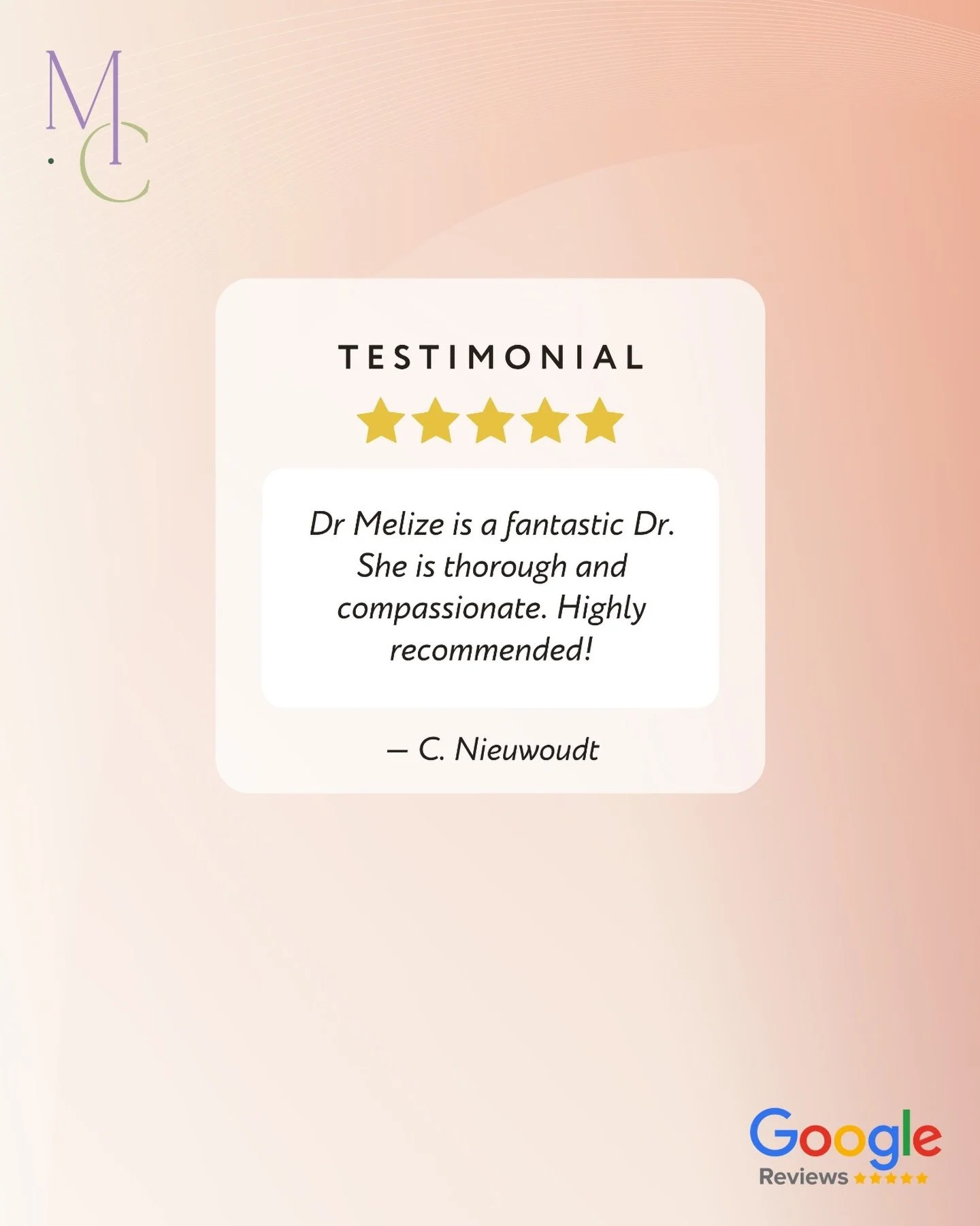 We love our patients 🧡

#drmelize #groenkloofdoctor