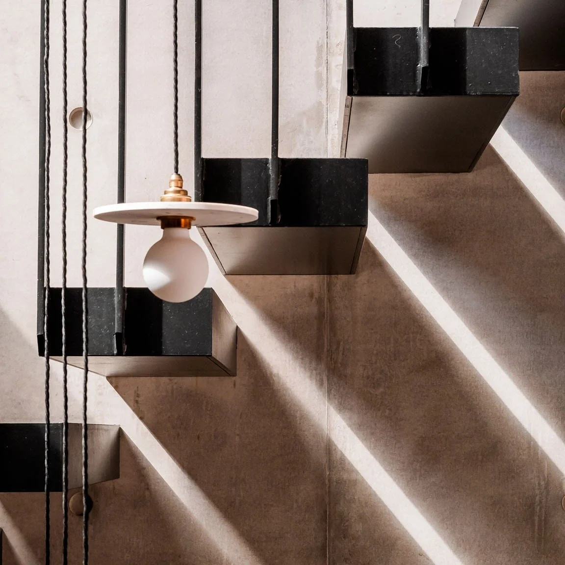 a beautiful staircase at cantilever house with @edgleydesign