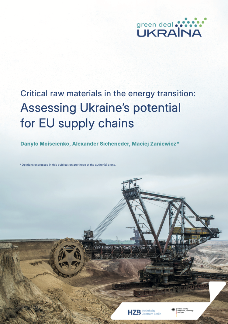 Critical raw materials in the energy transition: Assessing Ukraine’s ...
