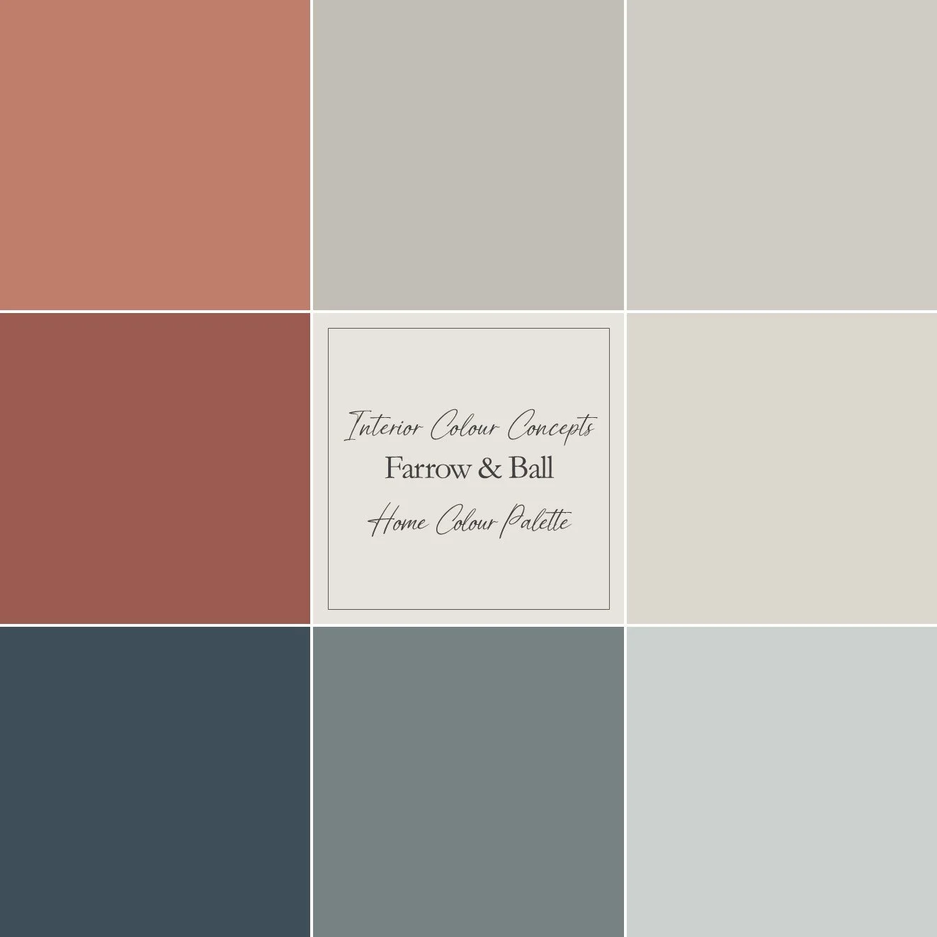 Reds and blues from Farrow & Ball designed to work together as a palette for your entire home.