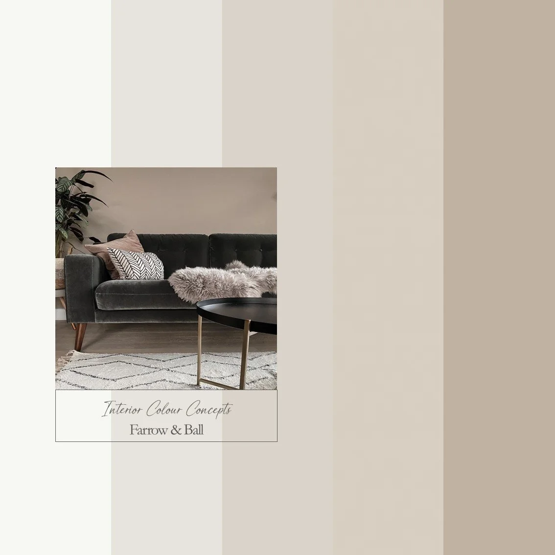 earthy neutrals with subtle grey base