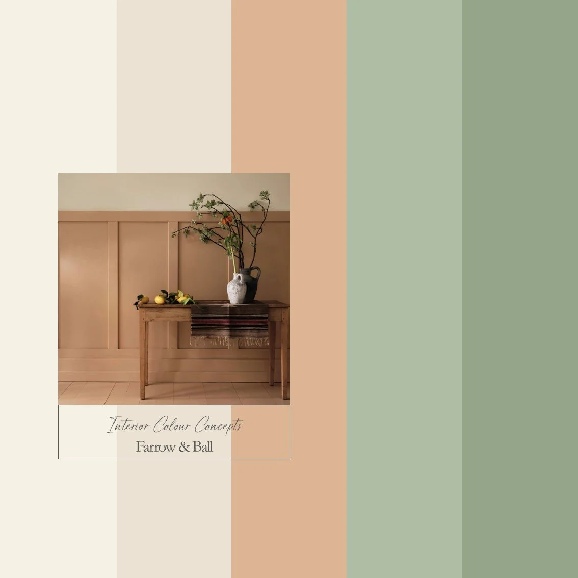 Farrow & Ball Colour Board