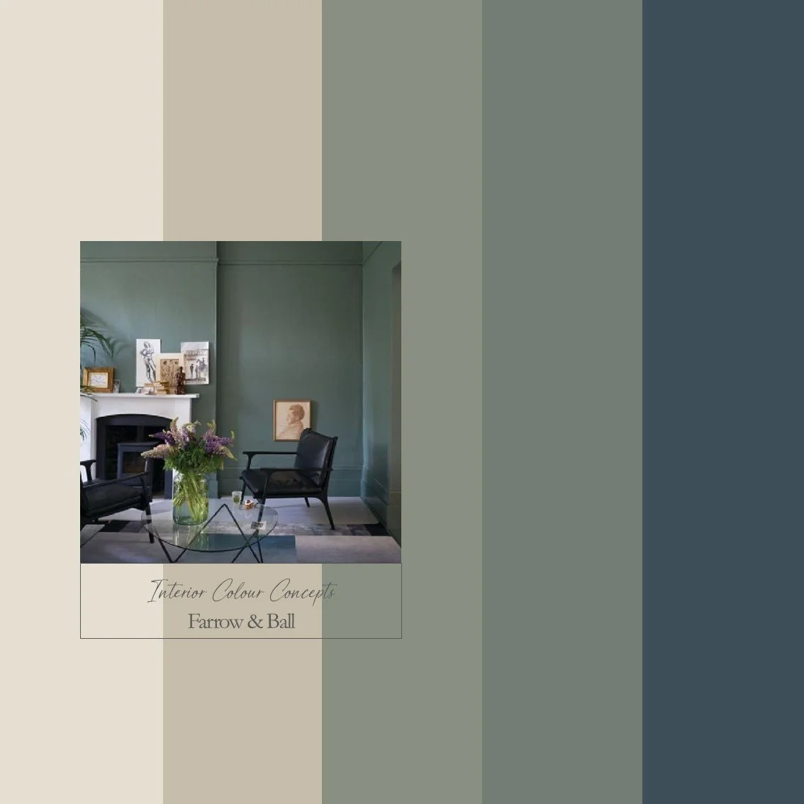 grey-blue greens with warm neutrals