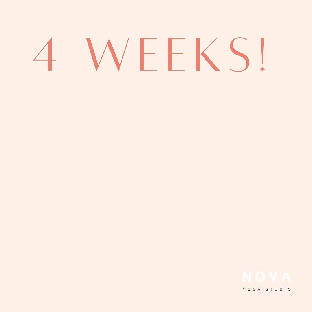 F O U R  W E E K S &amp;  C O U N T I N G 🎉

It&rsquo;s just four weeks until our timetable starts! We are so excited to welcome you all to the studio! 

Watch this space for details on our opening event on Sunday 9th June (pop it in your calendar n