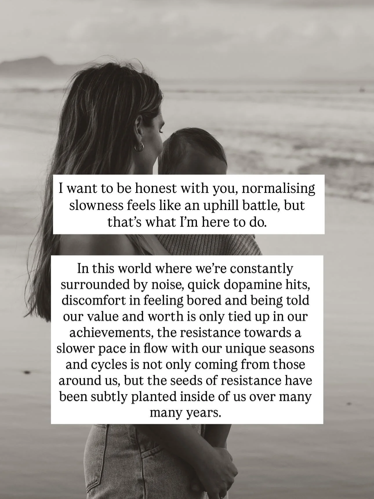 In Tides of you we&rsquo;re normalising slowing down. 🐚 This is a space where finding your own rhythm is celebrated, where transformation is gentle and where your nourishment and needs are prioritised.

You have me, for 8 months, to get really clear