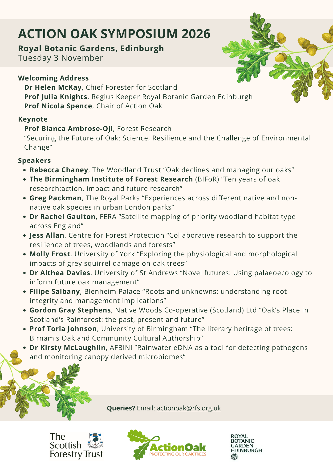 Action Oak Symposium | Action Oak