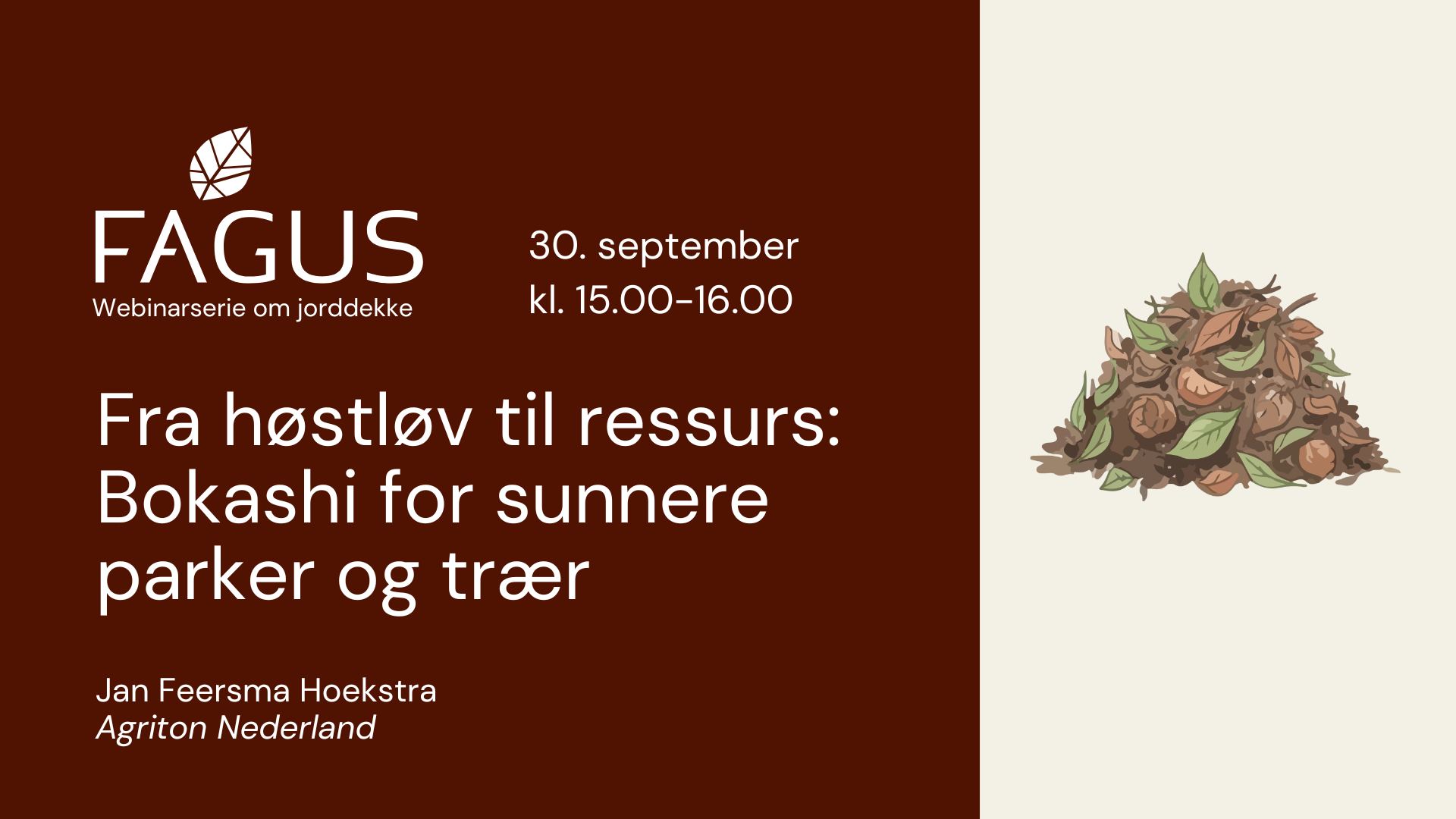 Webinar: Fra høstløv til ressurs: Bokashi for sunnere parker og trær