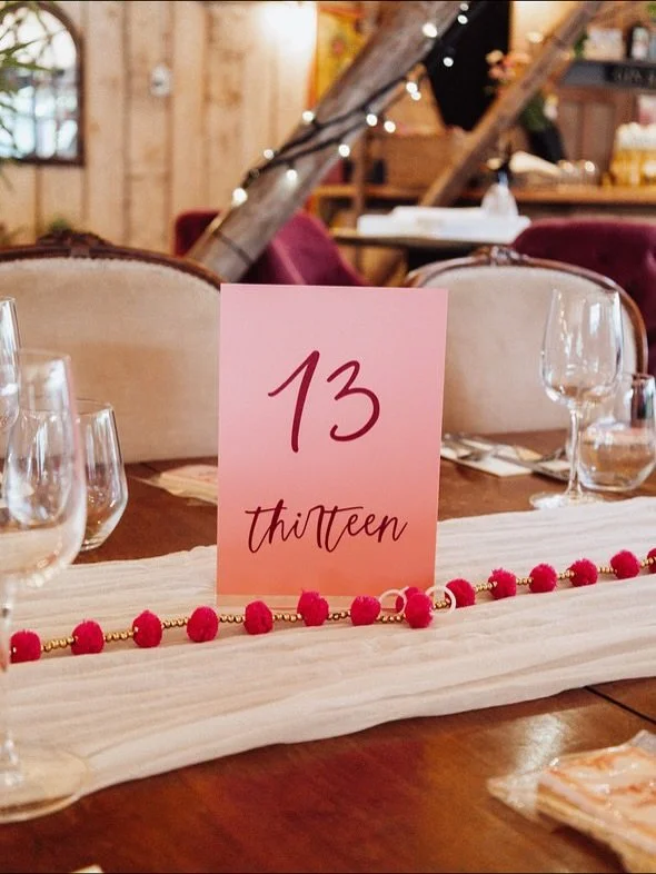 Bold, Blush &amp; Beautiful details from N&amp;D&rsquo;s Wedding Day ✨

Venue: @oldbootinnstanforddingley 
Stationery &amp; Signage: @harperroseevents 
Photography: @chloedianaweddings 
Dress: @andshelovesbridal 
Flowers: @the_flower_corner_florist 
