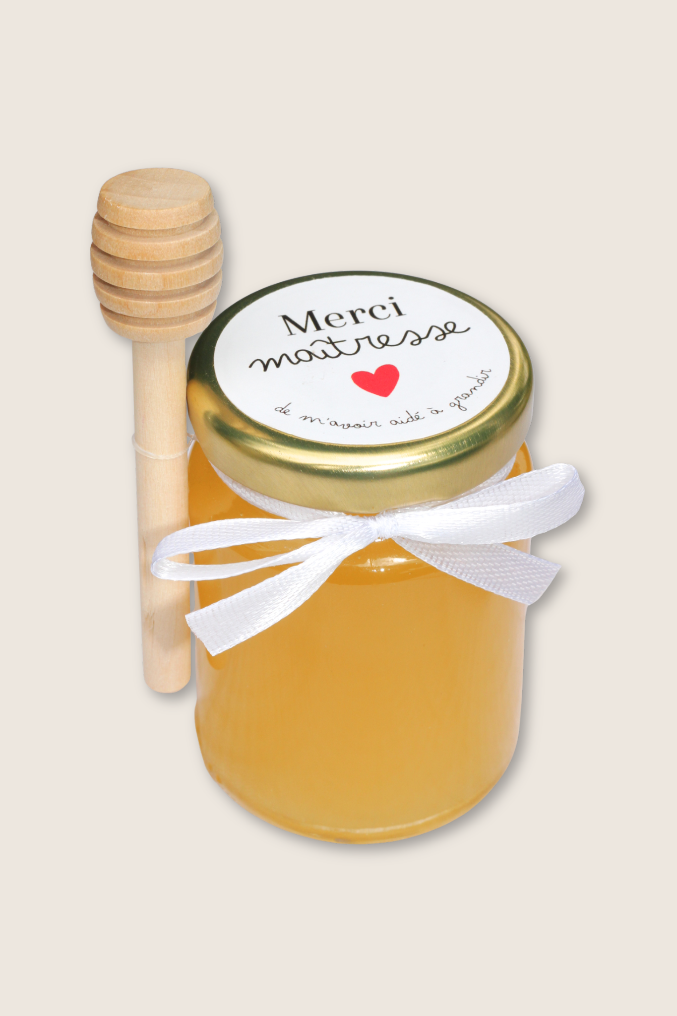 Petits Pots de Miel Personnalisés - Cadeau Maîtresse, Cadeau ATSEM, Cadeau Nounou