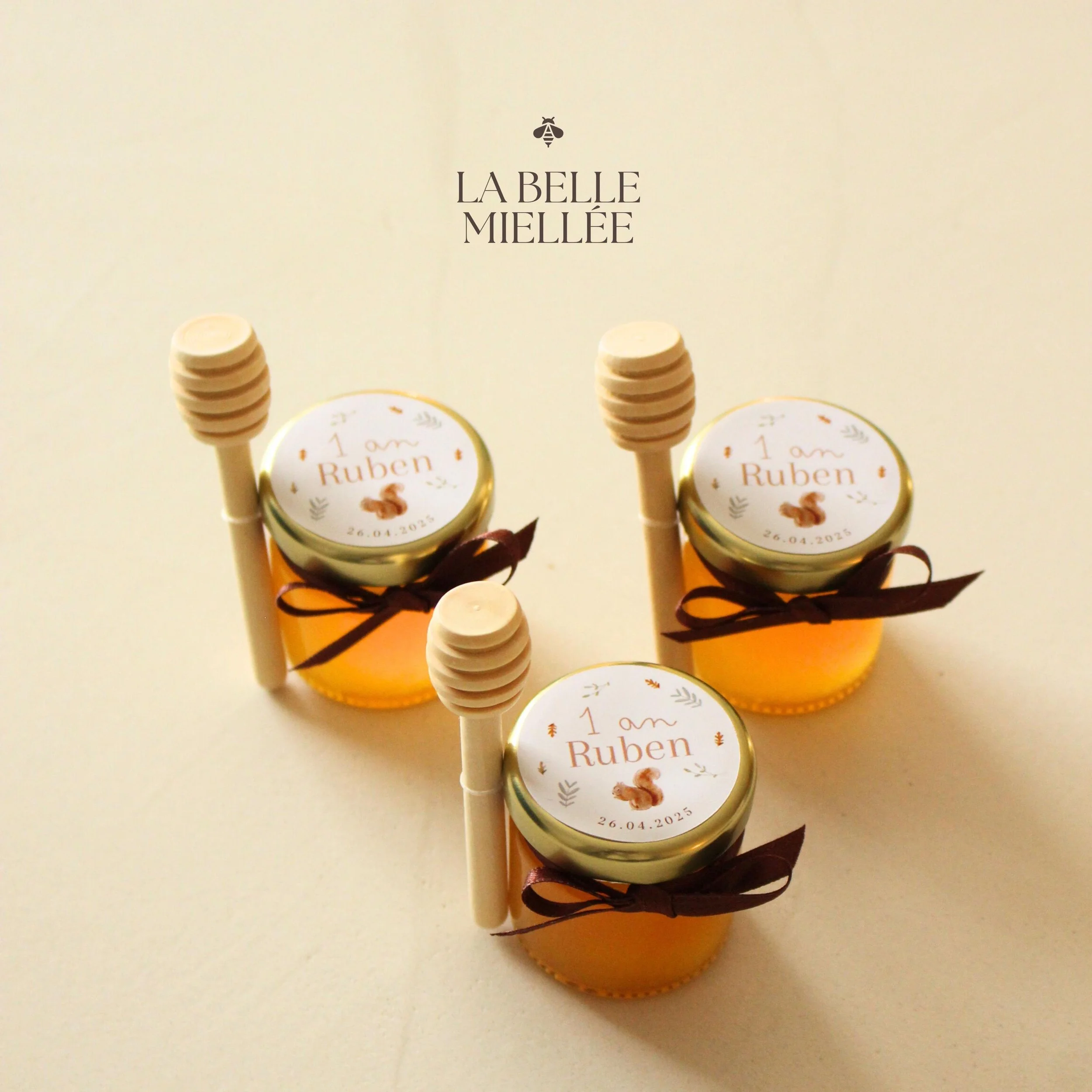 pot de miel personnalisable pour anniversaire enfant