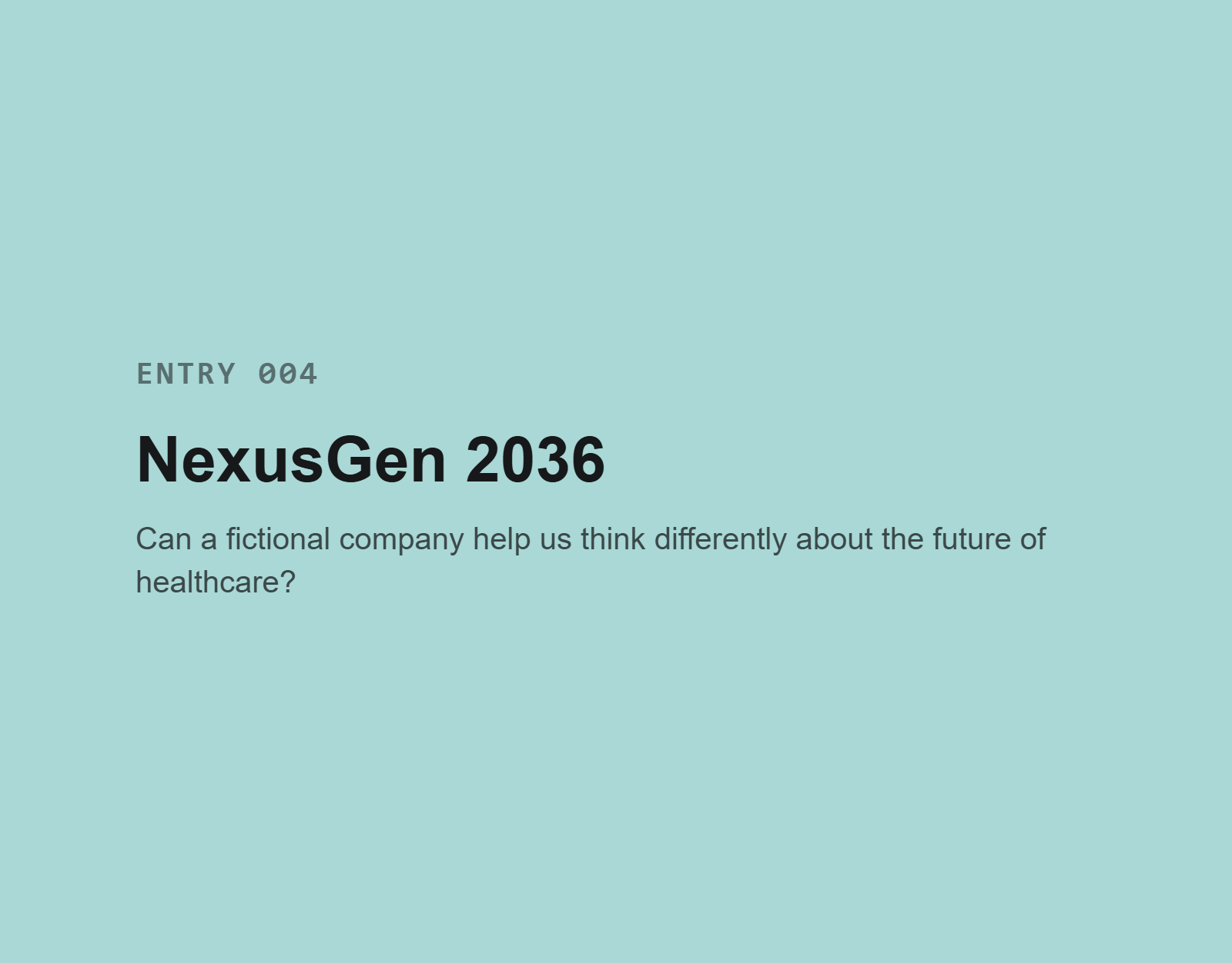 NexusGen 2036