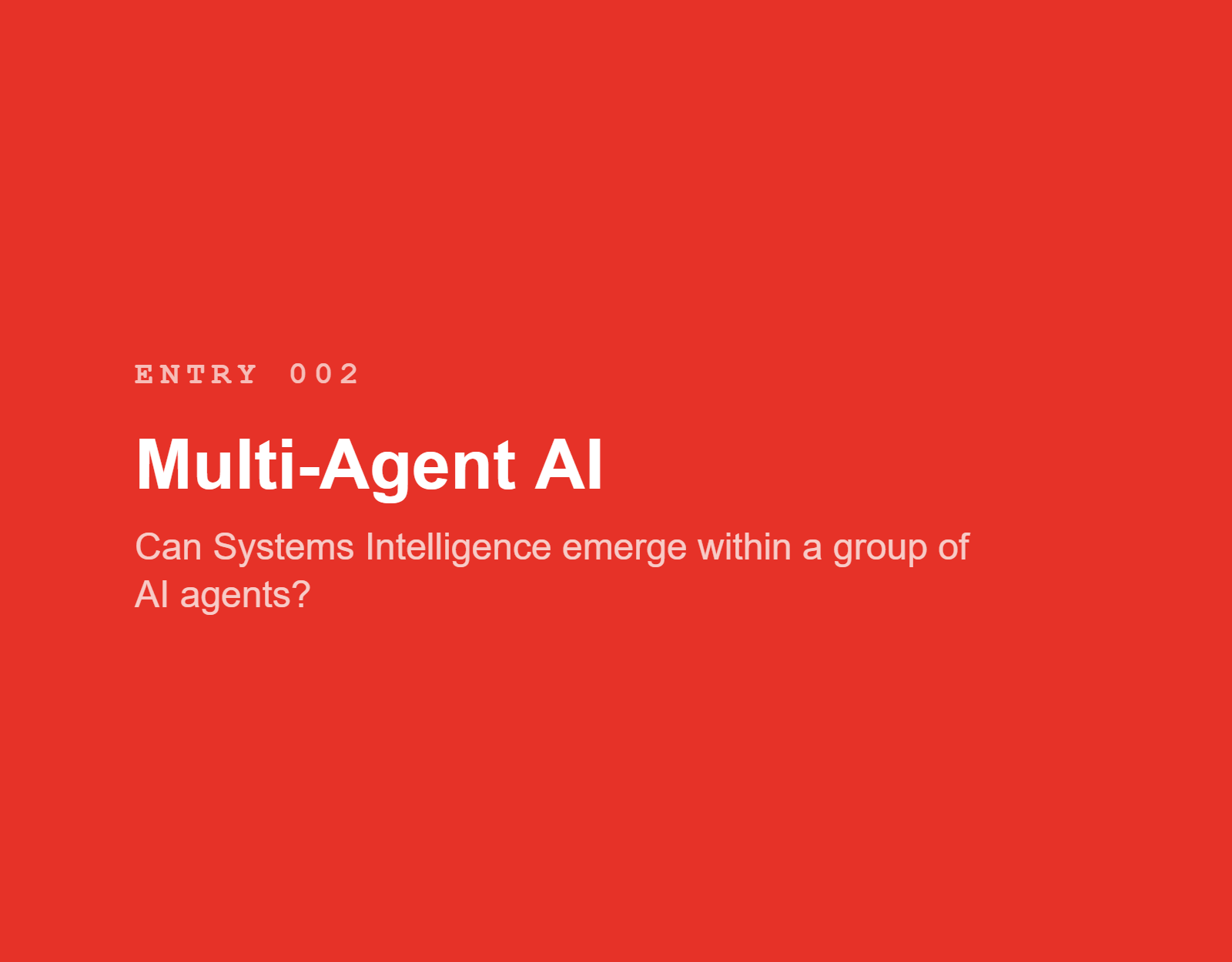 Multi-Agent AI