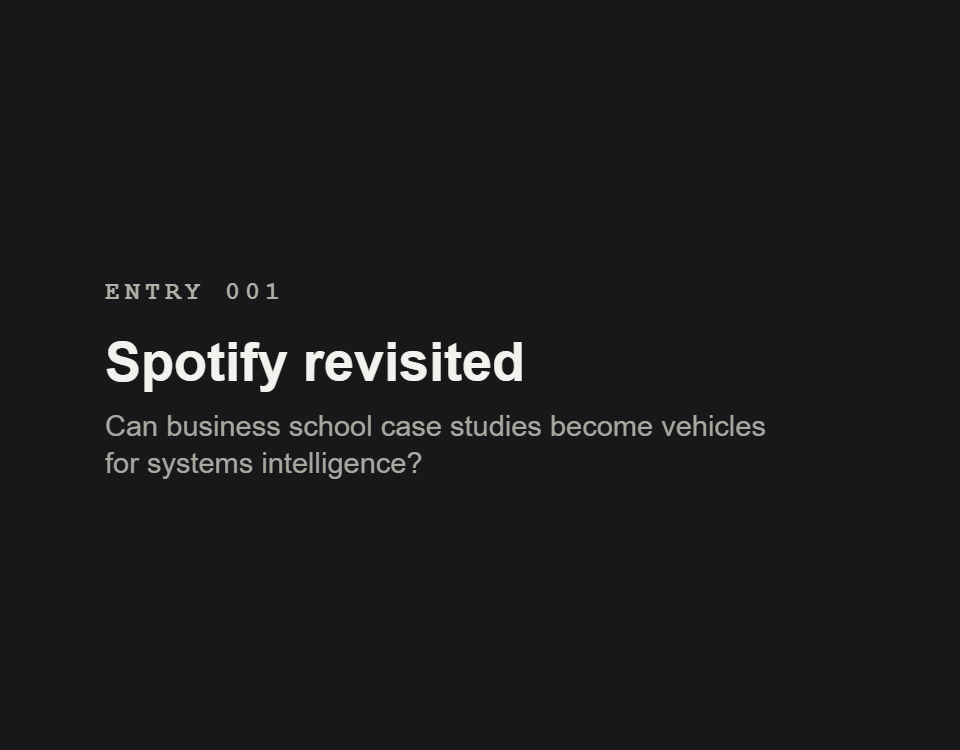 Spotify revisited.