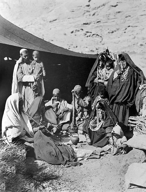 Syria Bedouin Family In The 1930s Historic Old Photo.jpeg