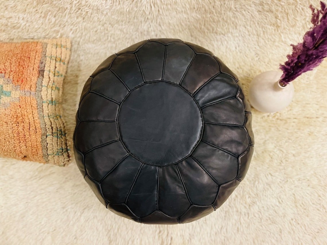 Moroccan black pouf.jpeg