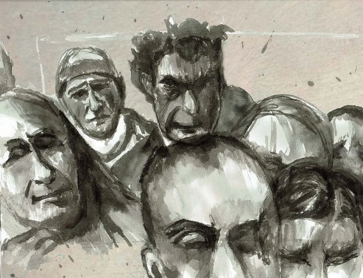 This is from a couple years ago now, but still super evocative. Just stumbled upon it in my files. 

It&rsquo;s India ink on lightly toned, cheap acidic paper, that I probably need to figure out how to seal and preserve&hellip;if you have any suggest