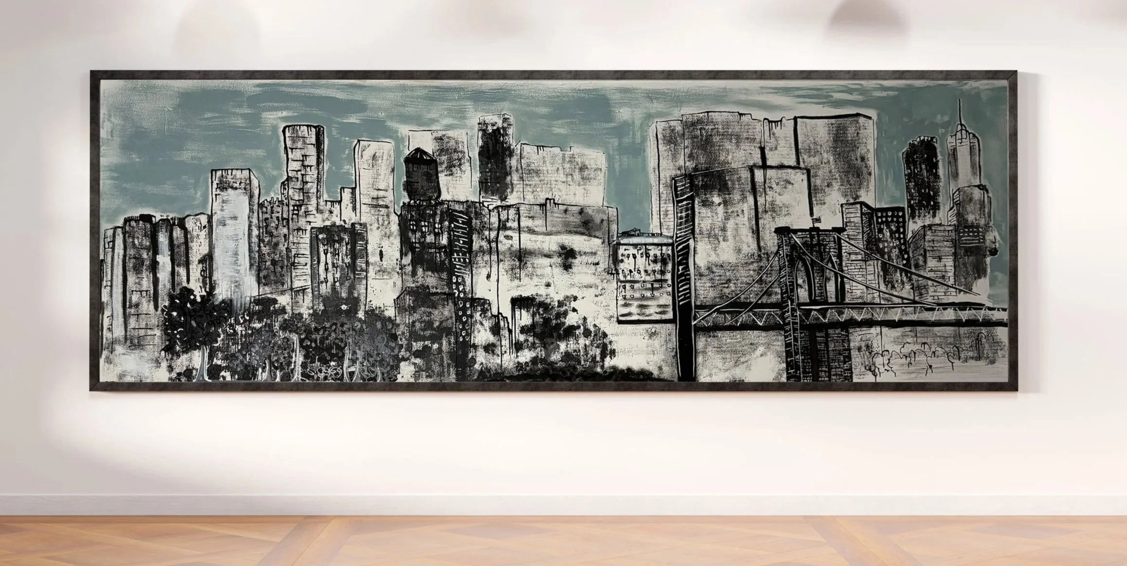 NY Cityscape - Canvas, 12"x36"