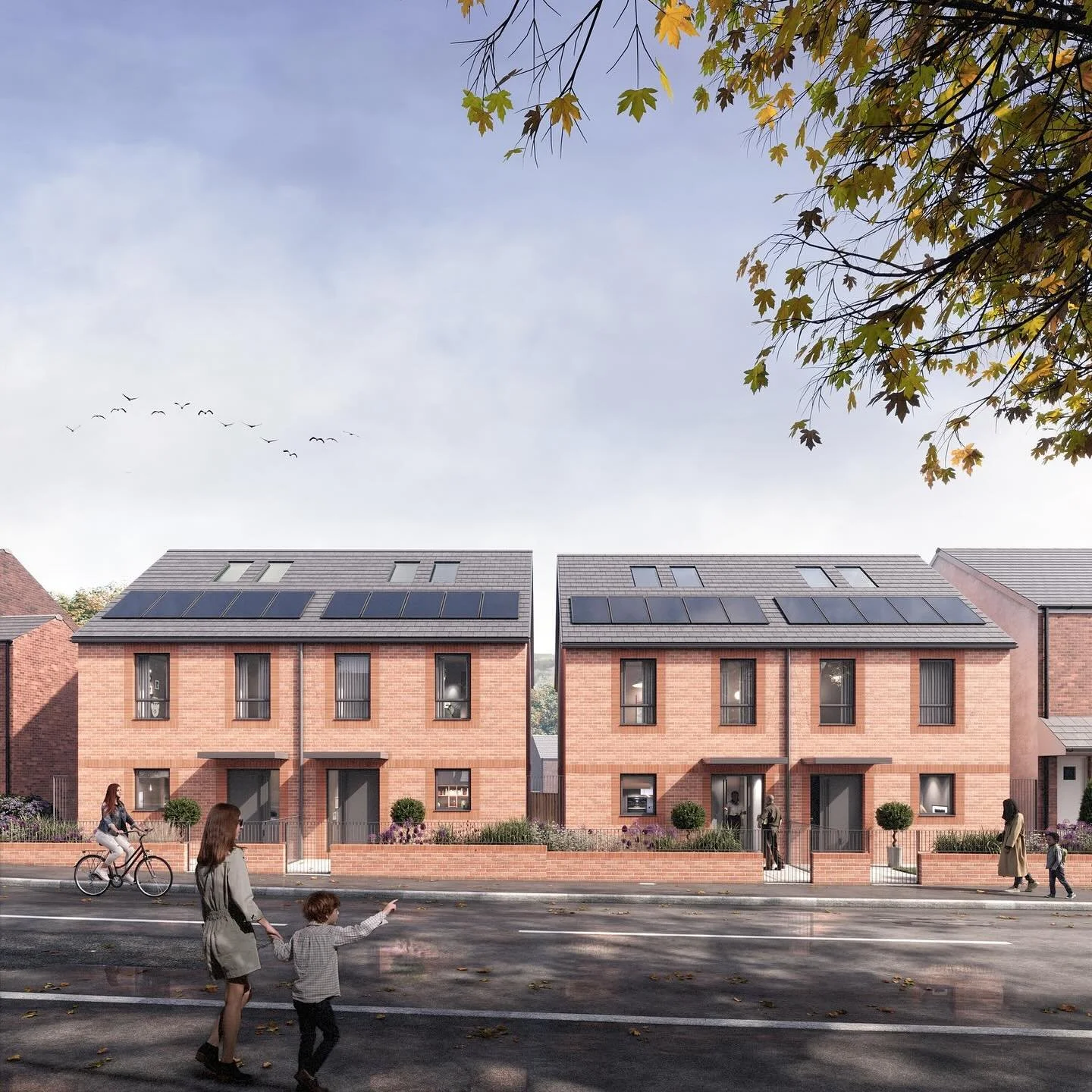 New image courtesy of @robertaspraydigital 

Priory Road: Six new semi-detached homes in Bolton-upon-Dearne, Barnsley.

https://dznstor.com/prioryroad

#dznstor #housing #housingarchitecture #ukhousing #keepitsimple