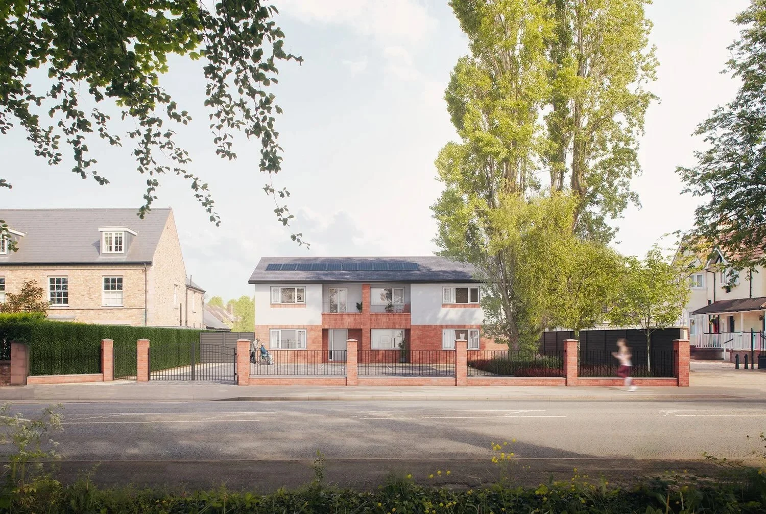 Wider angle of Hoole Road. Due for completion November.