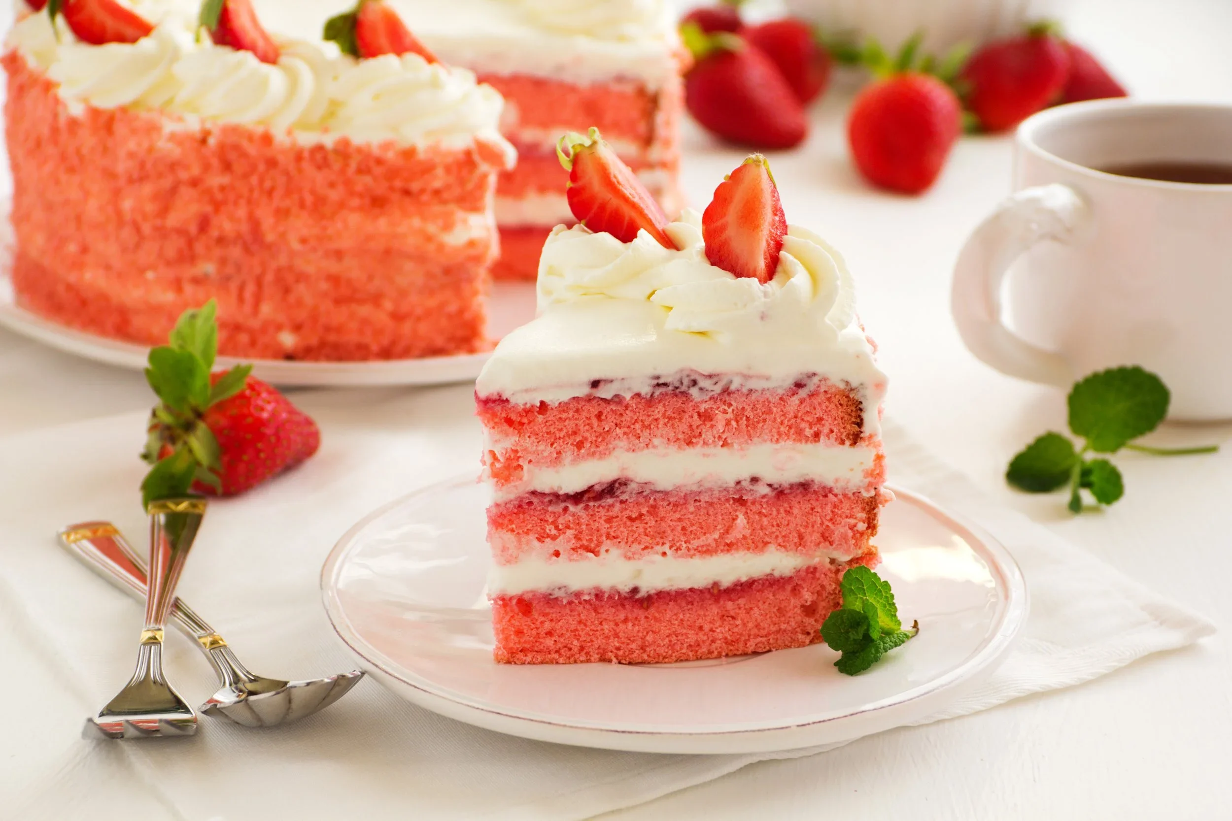 Strawberry Cheesecake Layer Cake