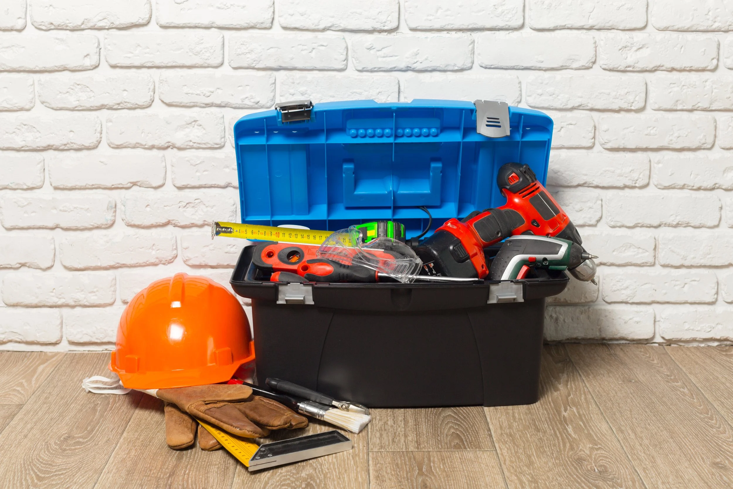 A toolbox with tools