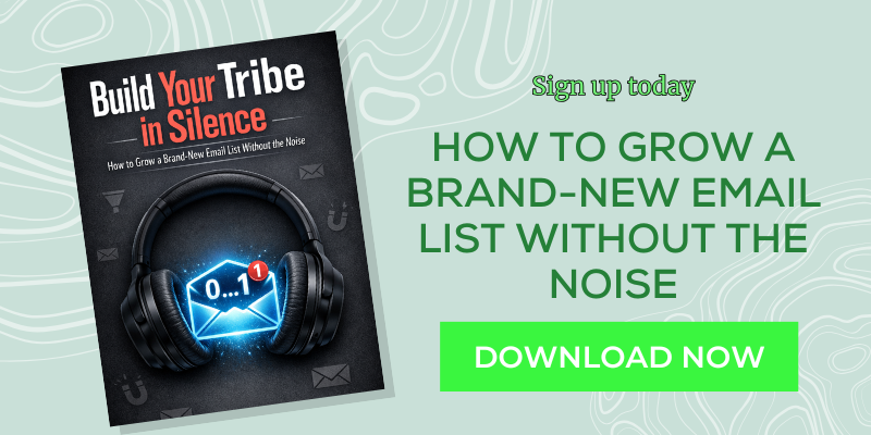 how to grow a brand new email list without the noise blog graphic