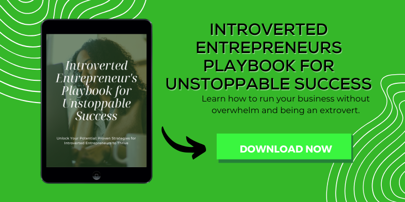 Introverted entrepreneurs optin ebook graphic