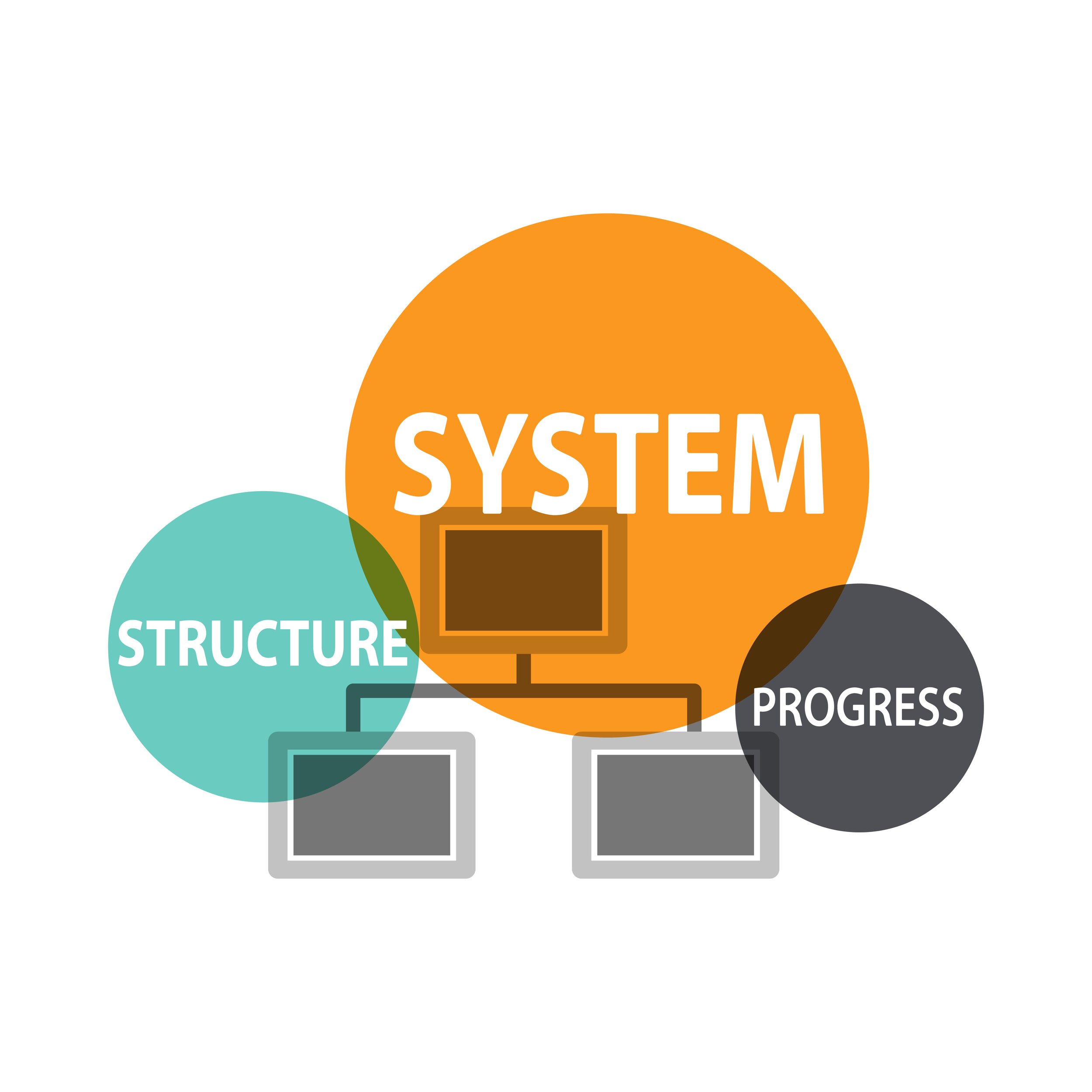 Illustration of business team structure