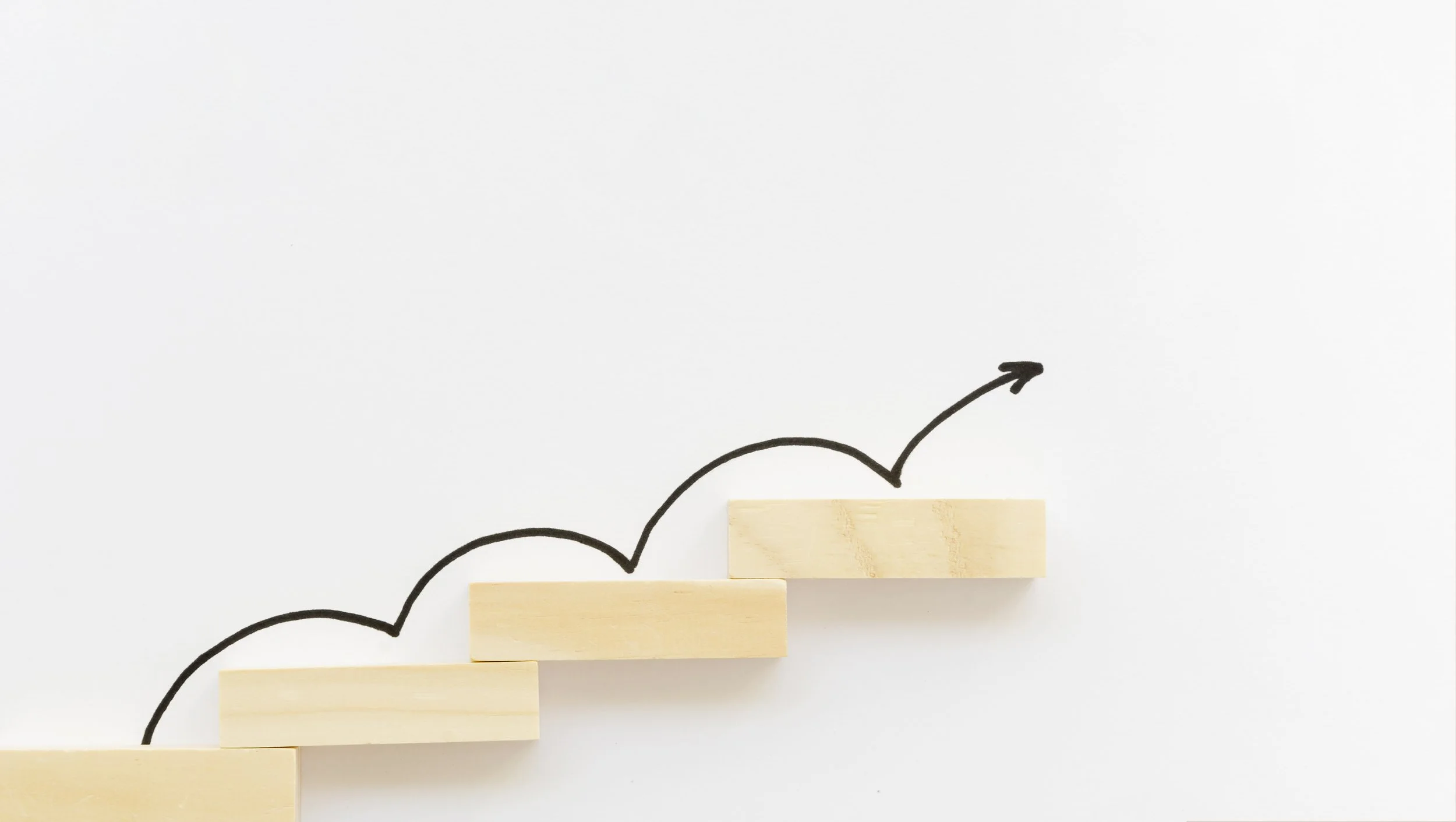 wooden block in a step format