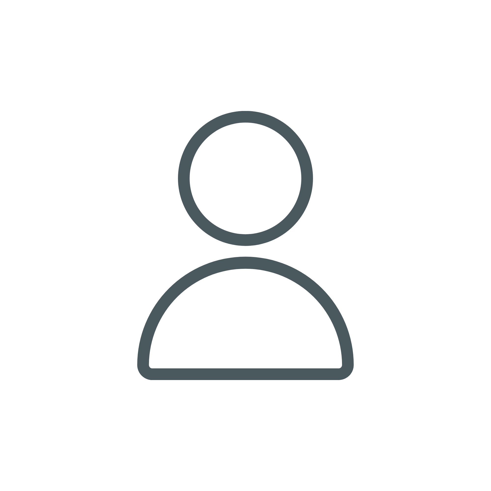 Icon of a person with a circle representing a head and a rounded rectangle representing a body, used as a profile or user icon.
