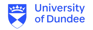 The University of Dundee logo with a blue shield crest and text.