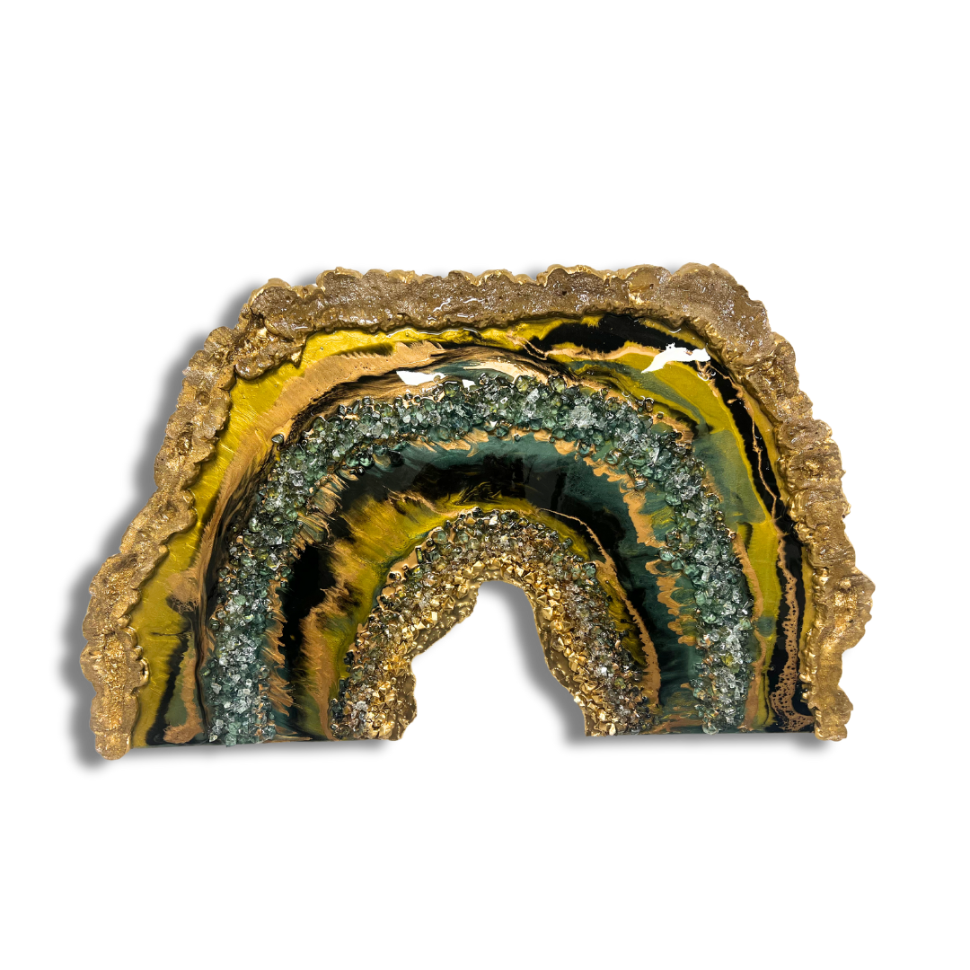 Evergreen Resin Geode