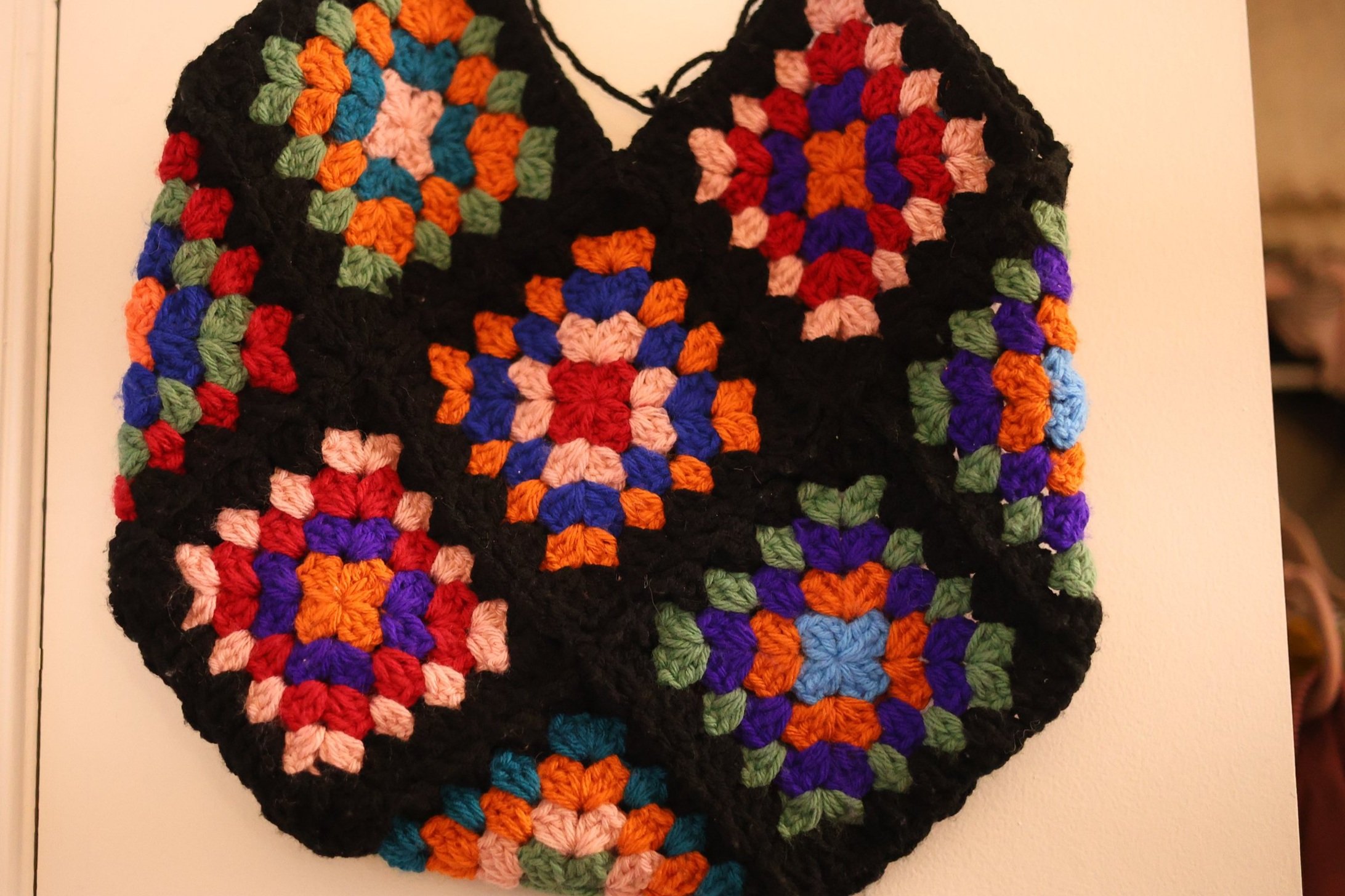 Colorful Granny Square Tote