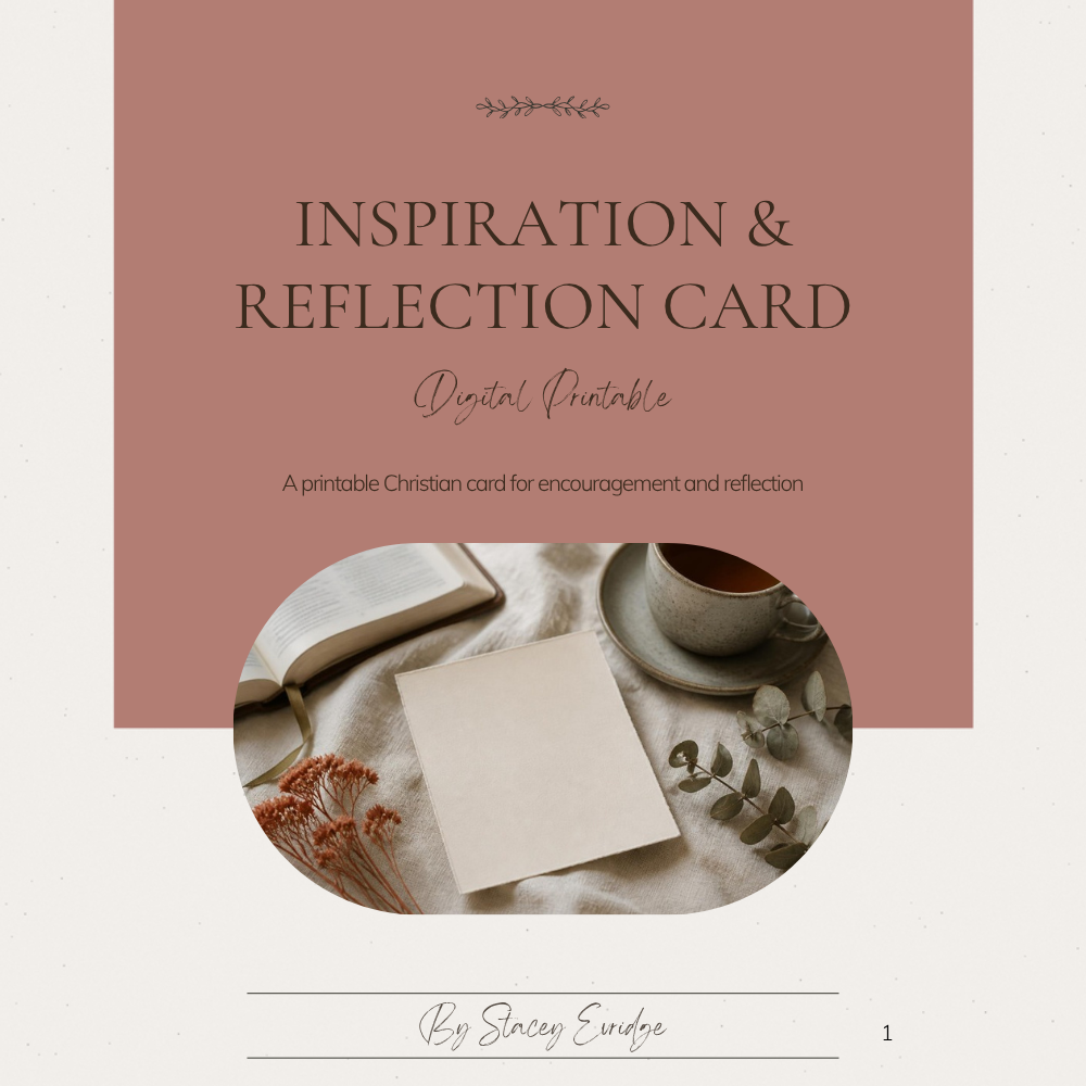 Christian Inspiration and Reflection Card